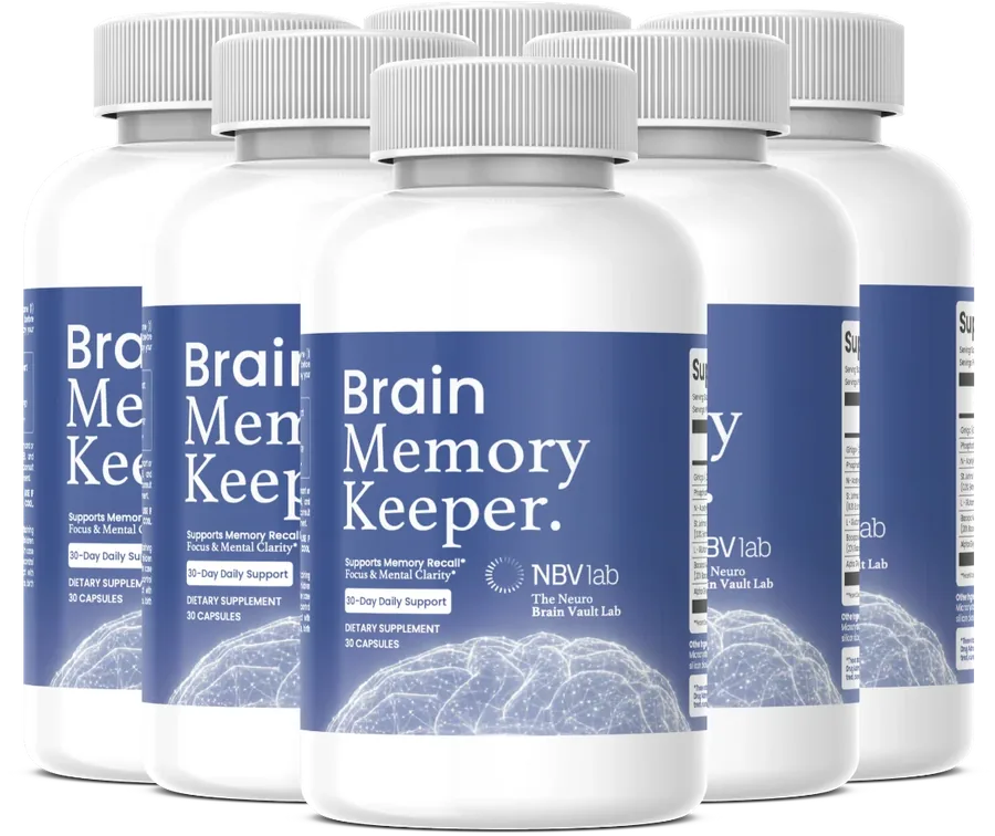 Six bottles of Brain Memory Keeper supplement, the best value 180-day supply